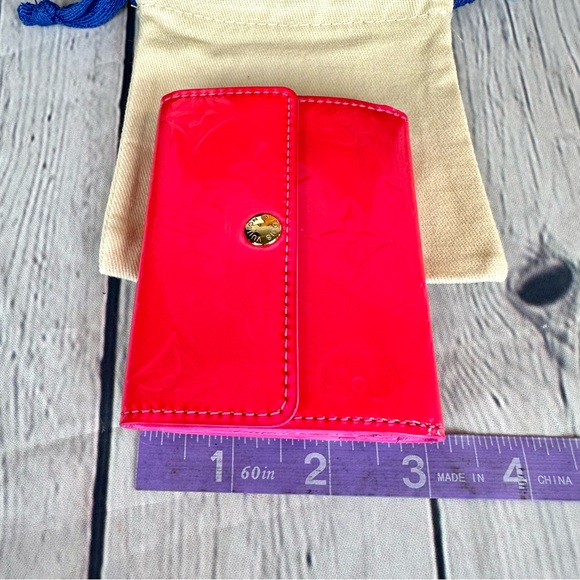 Louis Vuitton pink vernis leather ludlow card holder coin case - Picture 15 of 16